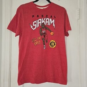 Pascal Siakam Homage Red Medium NBA Toronto Raptors T-Shirt